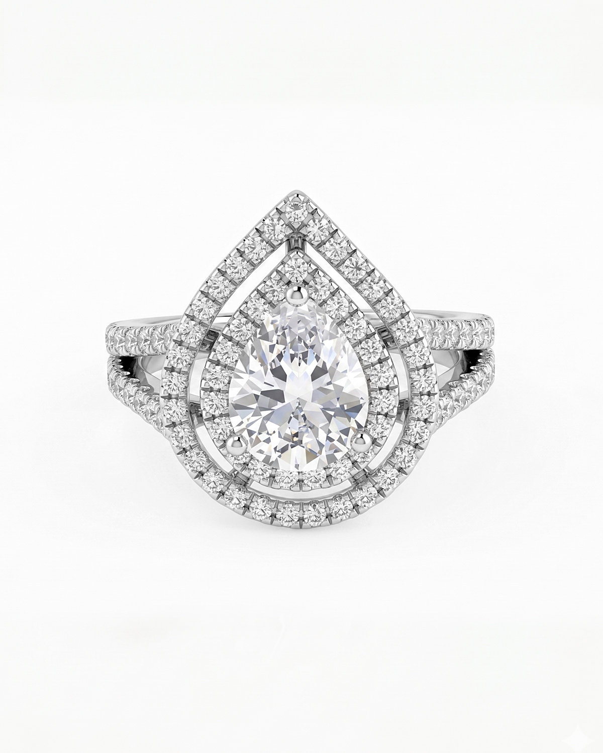 Empress Double Halo Ring - Image 3