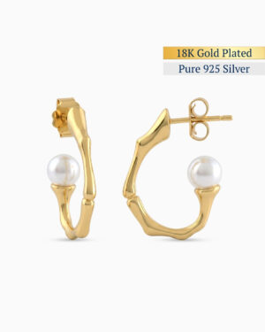 Snowdrop Hoop Earrings