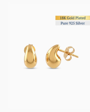 The Melt Studs Earrings | 18K Gold Plated