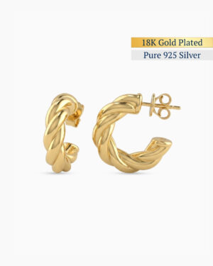 Torque Hoop Earrings