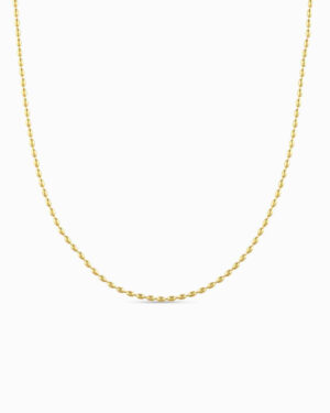 Pebble Line Necklace | 18K Gold Plated