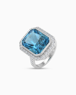 Lagoon Cocktail Ring | Paraiba