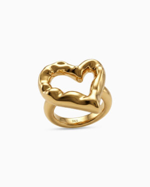 Brut Heart Sculptural Ring