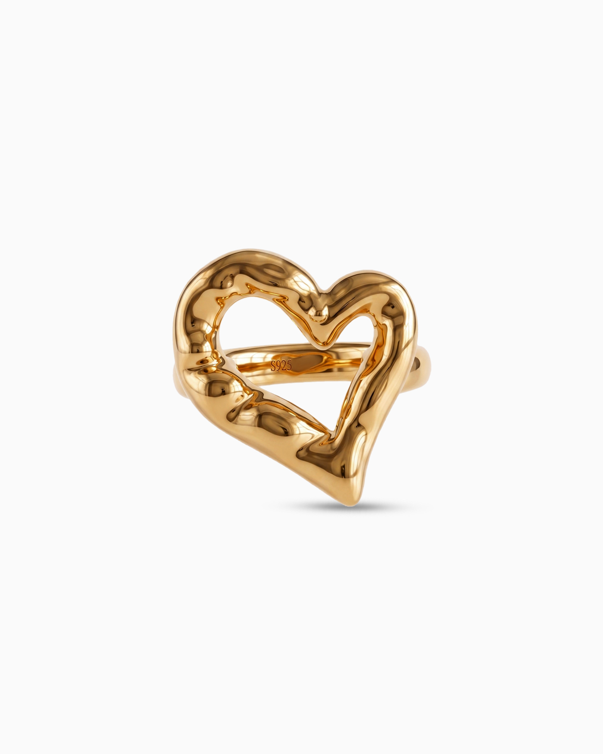Brut Heart Sculptural Ring - Image 3