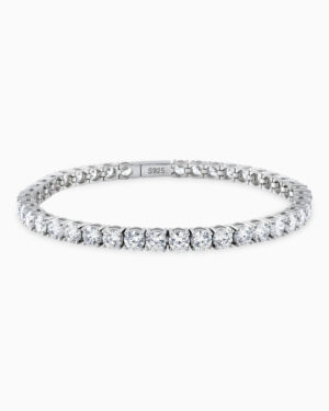 The Rivere Bracelet | Rhodium Plated